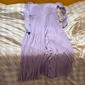 Go with the Flow Lavender Haze Long Sleeve Jumpsuit Petite (5”1-5”3)